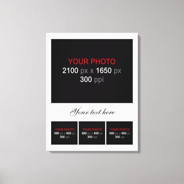 Skapa din egen fotokollage 004 canvastryck (Framsida)