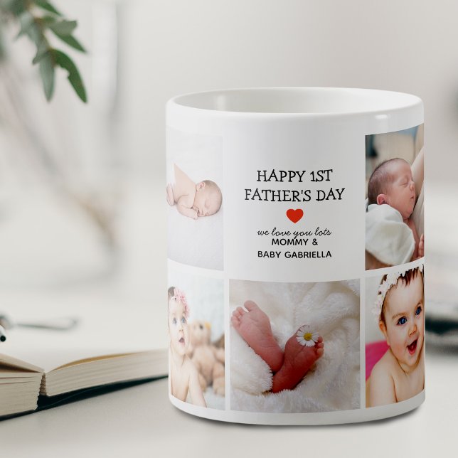 Skapa din egen fotokollage 1:a Fars dag Kaffemugg (Skapare uppladdad)