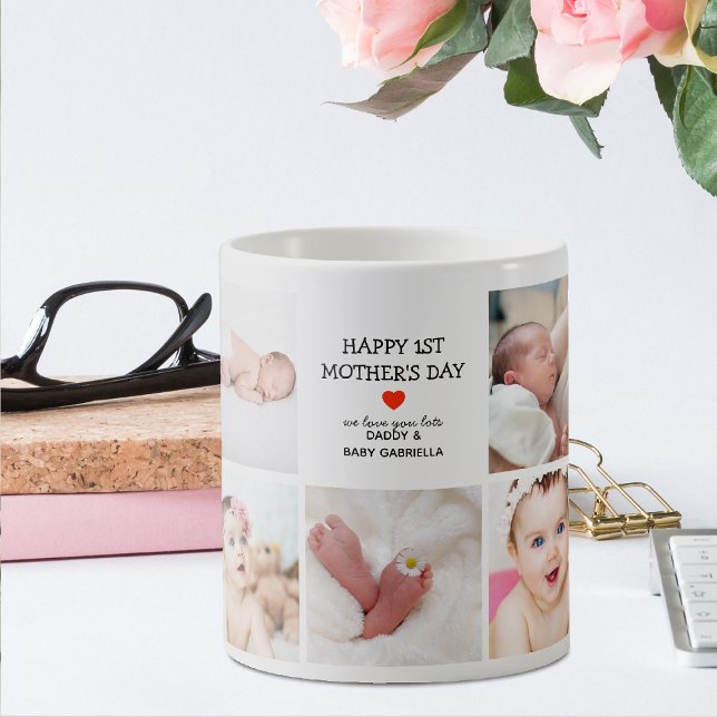 Skapa din egen fotokollage 1:a Mors dag Kaffemugg (Skapare uppladdad)