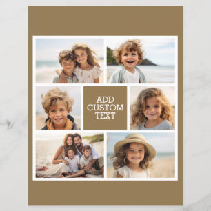 Skapa din egen fotokollage - 6 bilder Monogram Reklamblad