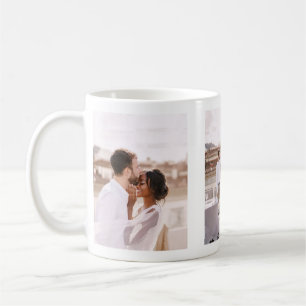 Skapa Din Egen Fotokollage Bröllop Nygifta Kaffemugg
