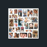 Skapa din egen fotokollage canvastryck<br><div class="desc">Skapa en egen fotokollage-arbetsyta med den här bild-familjemallen. Det är så enkelt att ersätta med dina egna speciella minnen!</div>