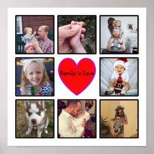 Skapa din egen fotokollage för Anpassningsbar med  Poster
