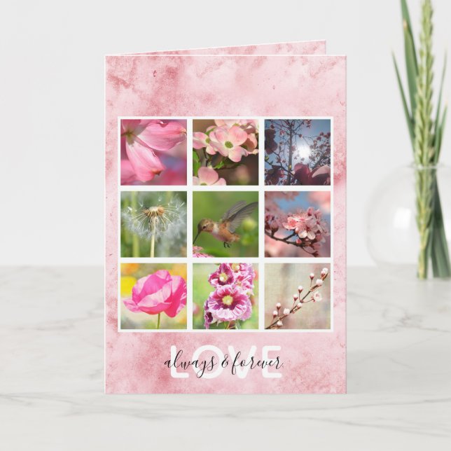 Skapa din egen fotokollage Kärlek Kort (Framsida)