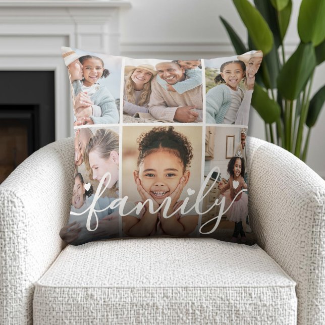 Skapa din egen fotokollage kudde (Create Your Own Photo Collage Throw Pillow )