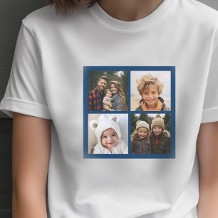 Skapa din egen fotokollage - Marin 4 bilder Tee