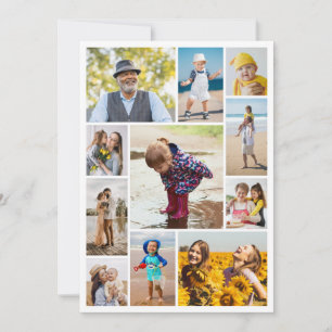 Skapa din egen fotokollage med 11 bilder anteckningskort