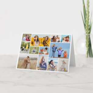 Skapa din egen fotokollage med 12 bilder inbjudan