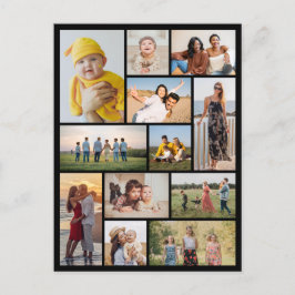 Skapa din egen fotokollage med 12 bilder vykort