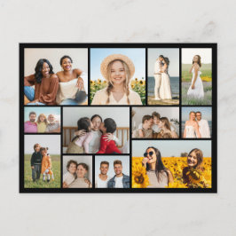 Skapa din egen fotokollage med 12 bilder vykort