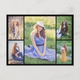 Skapa din egen fotokollage med 5 bilder vykort