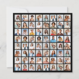 Skapa din egen fotokollage med 64 bilder anteckningskort