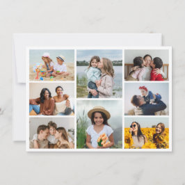 Skapa din egen fotokollage med 8 bilder anteckningskort
