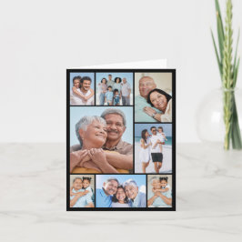 Skapa din egen fotokollage med 8 bilder anteckningskort