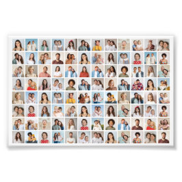 Skapa din egen fotokollage med 96 bilder i storfor fototryck