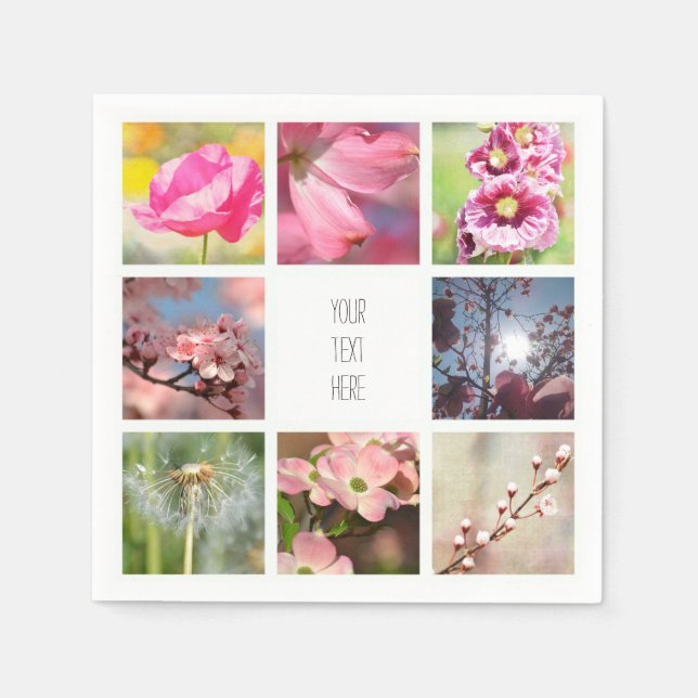 Skapa din egen fotokollage pappersservett (Framsidan)