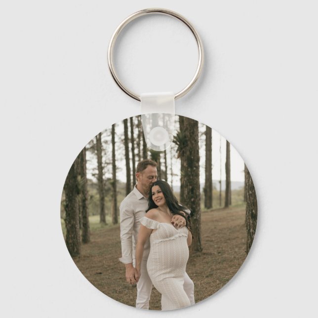 Skapa din egen fotokryssning bild DIY Nyckelring (Framsida)