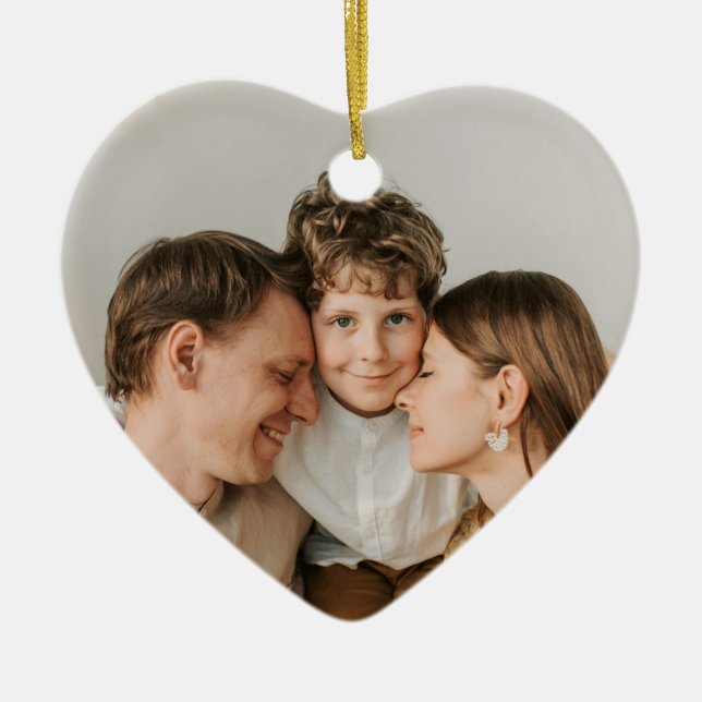 Skapa din egen fotokryssning DIY  Julgransprydnad Keramik (Framsidan)