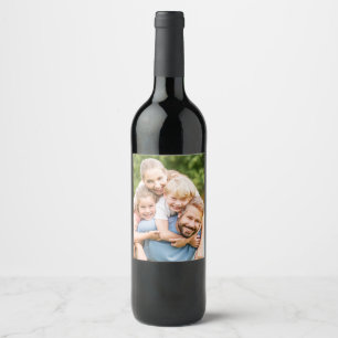 Skapa din egen fotokryssningsbild DIY Vinflaska Etikett