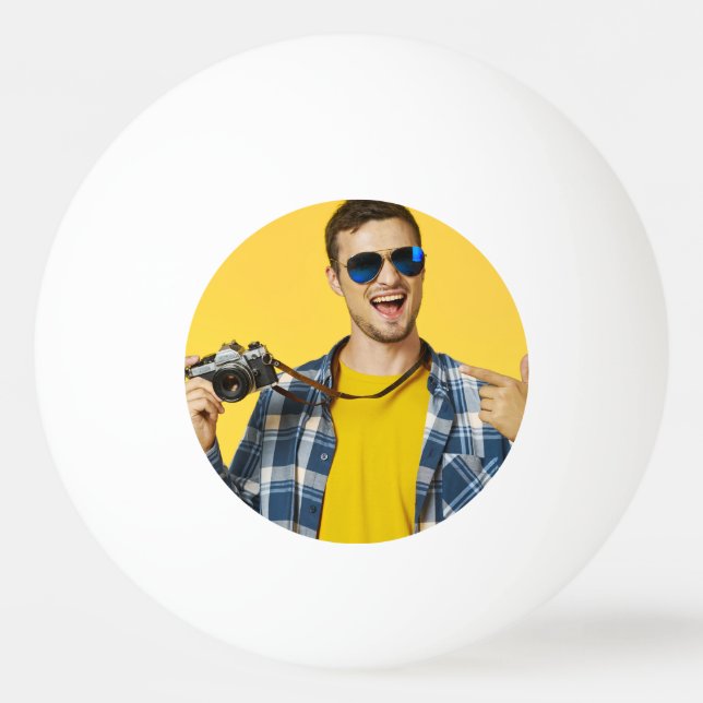 Skapa din egen fotokustombild pingisboll (Framsidan)