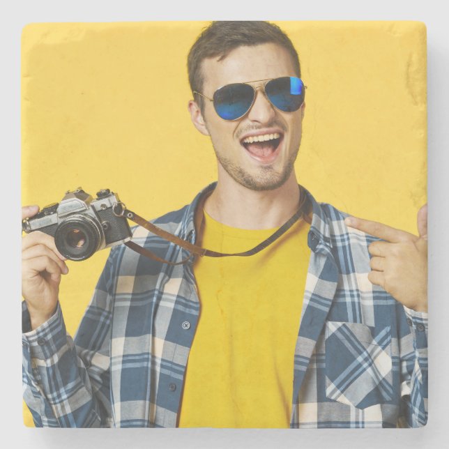 Skapa din egen fotokustombild stenunderlägg (Framsidan)