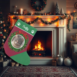 Skapa din egen fotomonogrammade julkatt liten julstrumpa