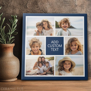 Skapa din egen fotosamling - 6 bilder - Monogram Kakelplatta
