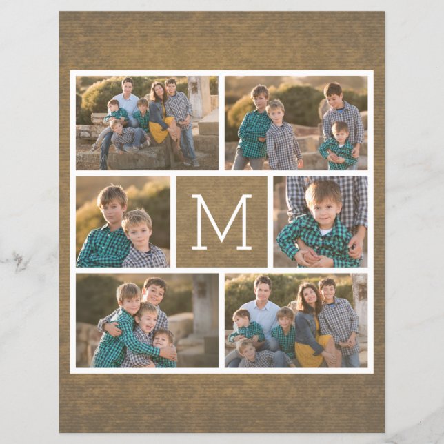 Skapa din egen fotosamling - 6 bilder - Monogram Reklamblad (Framsidan)