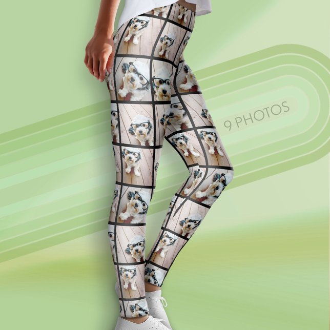 Skapa din egen fotosamling - 9 foton leggings (Custom Photo Leggings - 9 Photos)