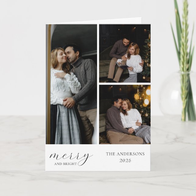 Skapa din egen fotosammanställning i vikt gratulat kort (Framsida)