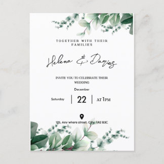 Skapa din egen - gå grön meddelande vykort