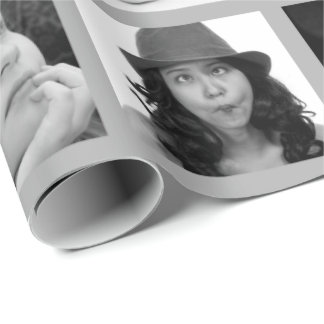 Skapa-Din-Egen gåvasjal för Collage 10-Photo Presentpapper