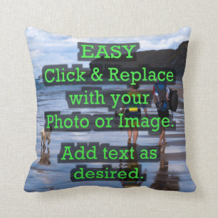 Skapa din egen genom att klicka på och ersätta bil kudde