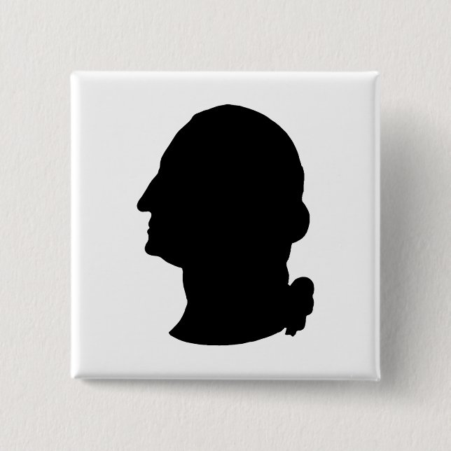 Skapa din egen George Washington Silhouette Knapp (Framsida)