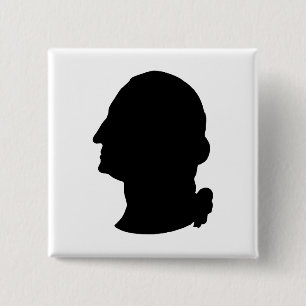 Skapa din egen George Washington Silhouette Knapp