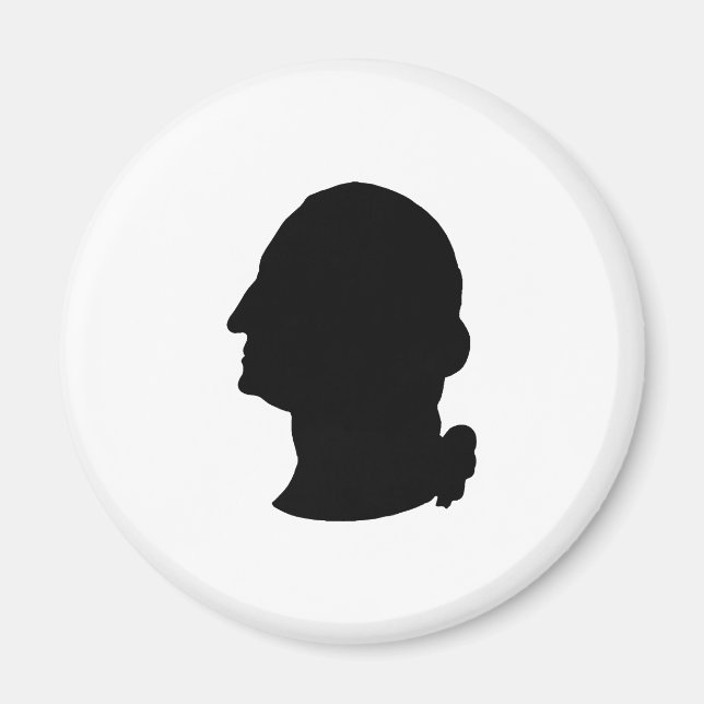 Skapa din egen George Washington Silhouette Magnet (Framsidan)