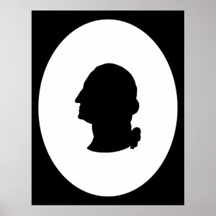 Skapa din egen George Washington Silhouette Poster