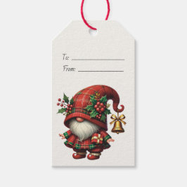 Skapa Din Egen Glad Jul Plaid Tomte Presentetikett