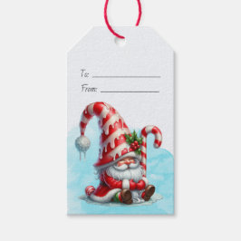 Skapa Din Egen Glada Pepparmynts Jul Tomte Presentetikett