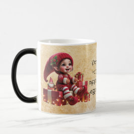 Skapa Din Egen Glada Vintage Jul Tomte Gnom Magisk Mugg