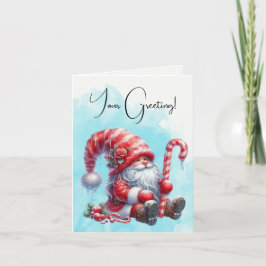 Skapa Din Egen Glädjefull Pepparkaksjul Tomte Gnom Helgkort