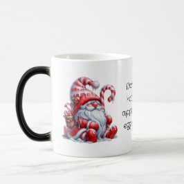 Skapa Din Egen Glädjefull Pepparmynts Jul Tomte Magisk Mugg