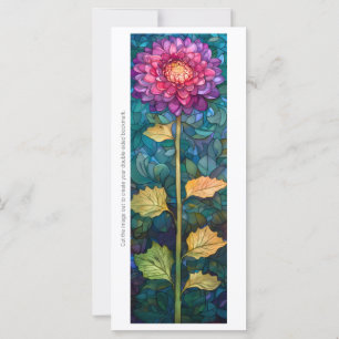 Skapa din egen glasrosa Zinnia Bokmärke