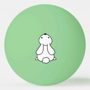 Skapa din egen glöd i Mörk grönt kanin Pingisboll