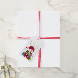 Skapa din egen God jul Gnome & Presenter Presentetikett