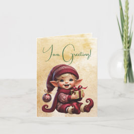 Skapa din egen goda jultomt helgkort