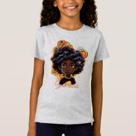 Skapa din egen Golden Black Girl T Shirt