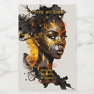 Skapa din egen Golden Goddess Mat Etikett