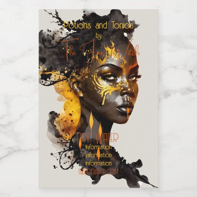 Skapa din egen Golden Goddess Mat Etikett (Singel etikett)