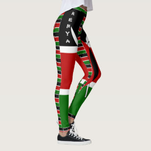Skapa Din Egen Gör Det Kenyansk Sport Träningsbyxa Leggings